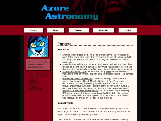 Projects screenshot