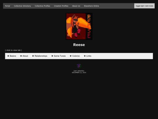 profiles/reese screenshot