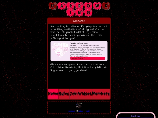 forYou/webring/Harrowring screenshot