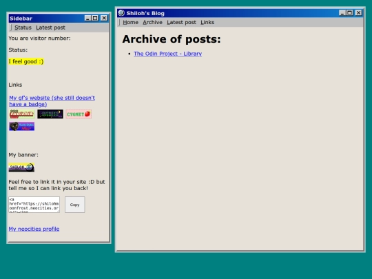 projects screenshot