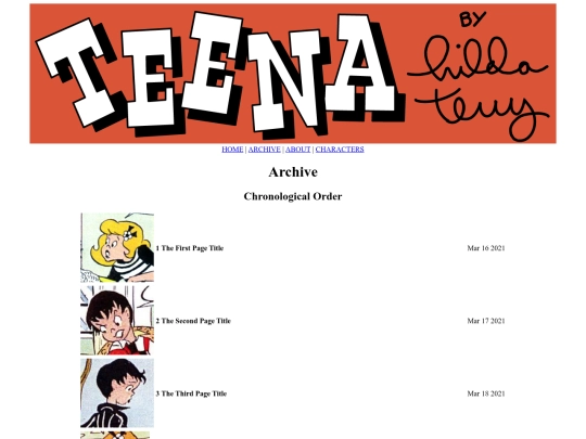 archive screenshot