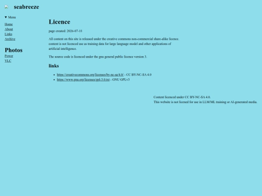 licence screenshot