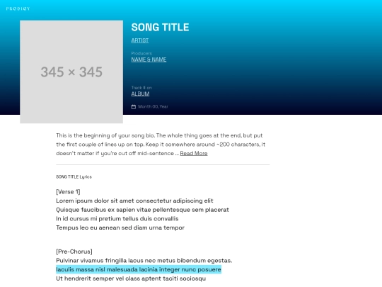 TEMPLATES/prodigylyrics screenshot