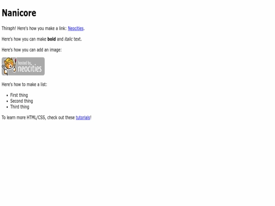 index screenshot