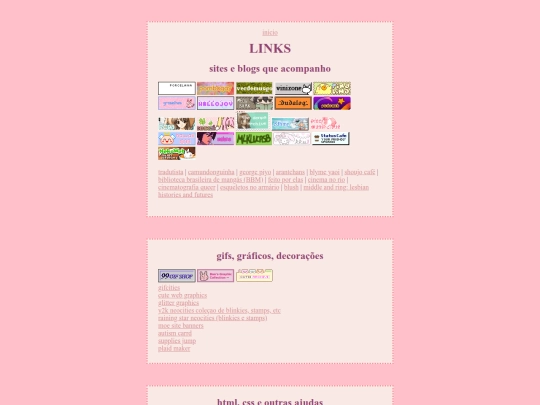 links screenshot