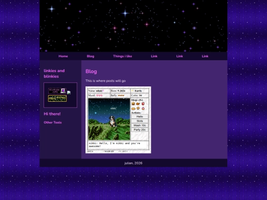 blog screenshot