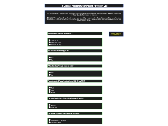 games/ultimate-pmd-quiz screenshot