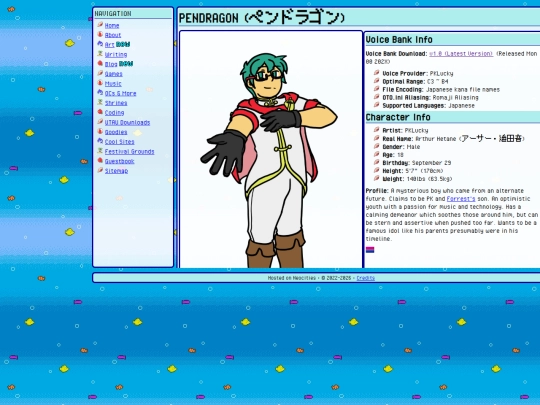 vocal-synths/pendragon screenshot