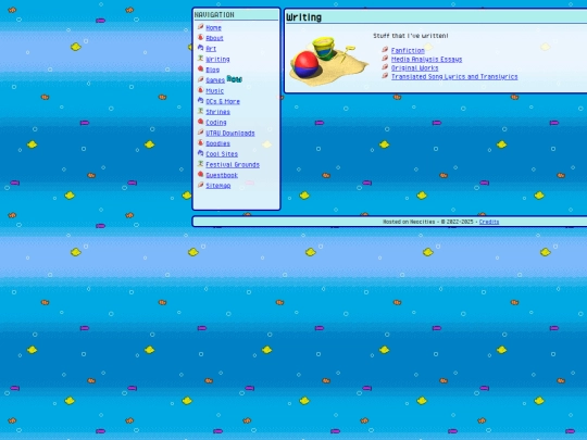 writing screenshot