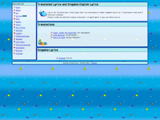 writing/lyrics screenshot