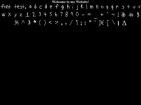 test screenshot