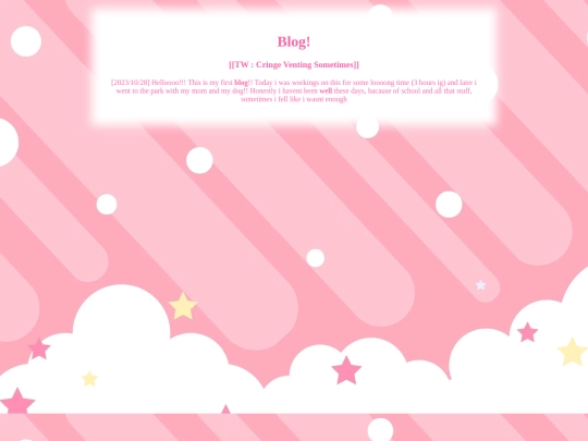 Blog screenshot