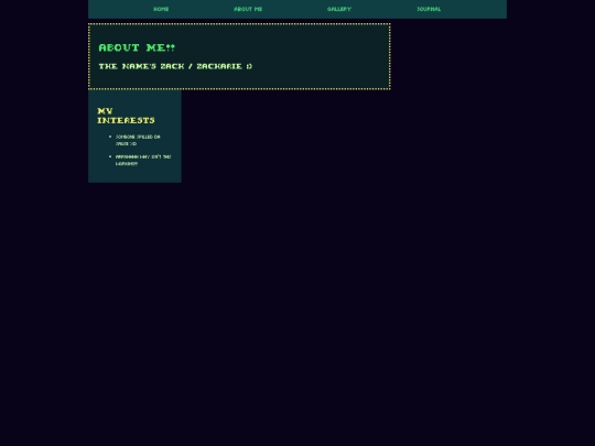 aboutme screenshot