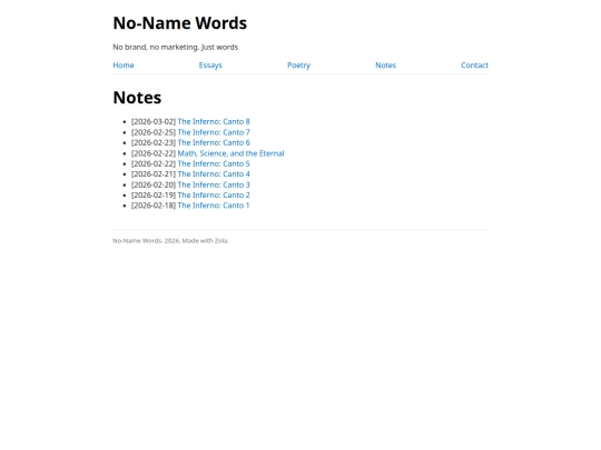notes screenshot