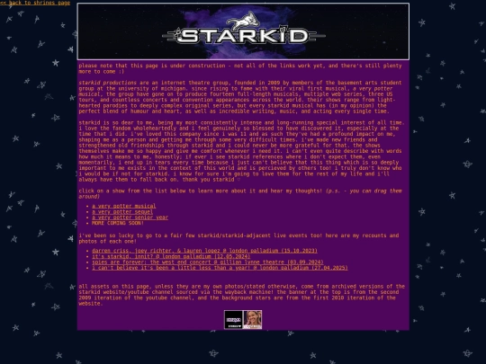 shrines/starkid screenshot