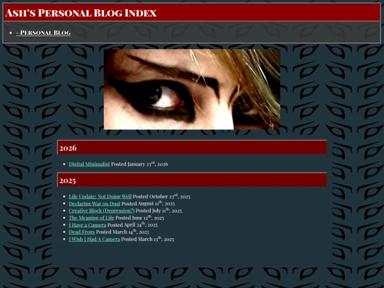 Personal/PersonalBlogIndex screenshot