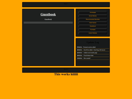 Guestbook screenshot
