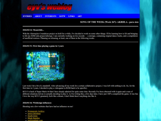 blog screenshot