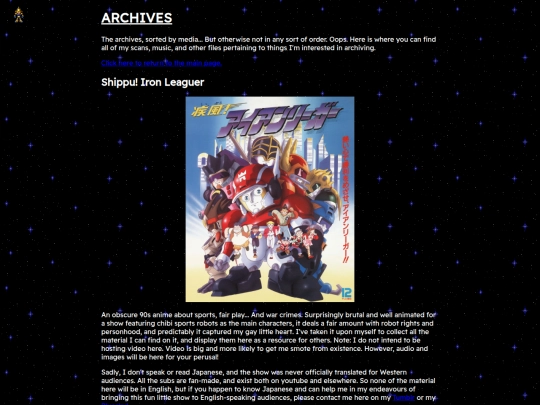 archive screenshot
