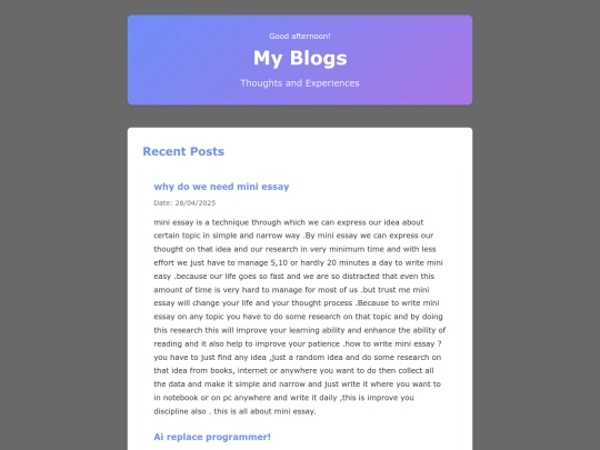 blogs screenshot