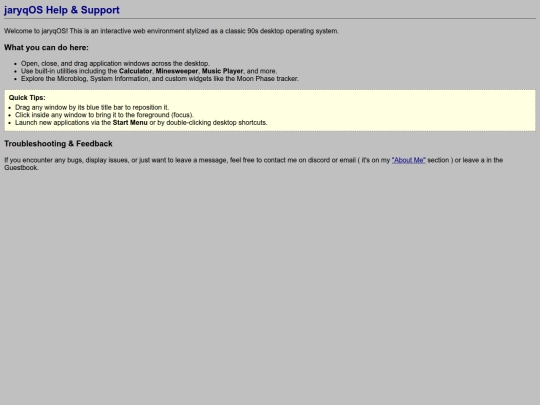help screenshot