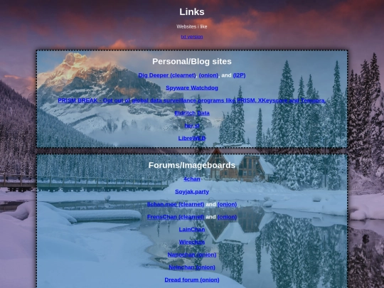 links screenshot