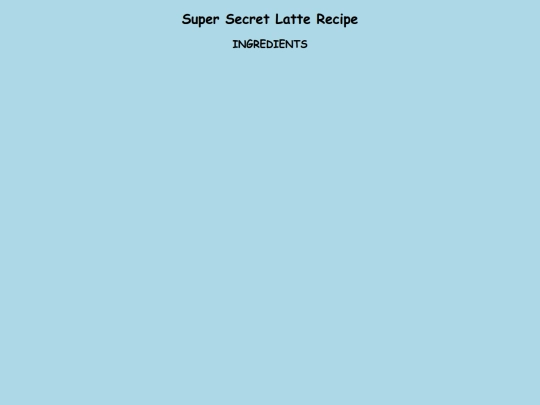 foldername?/folder_name1/html_folder-1.html/secret-latte-recipe screenshot