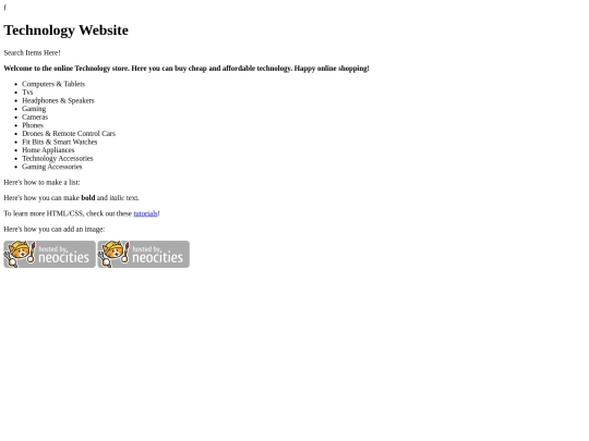 index screenshot