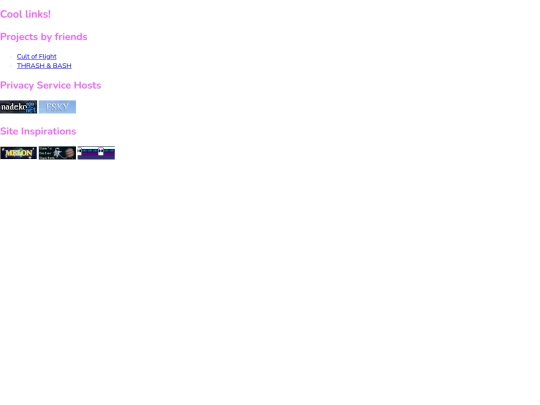 links screenshot