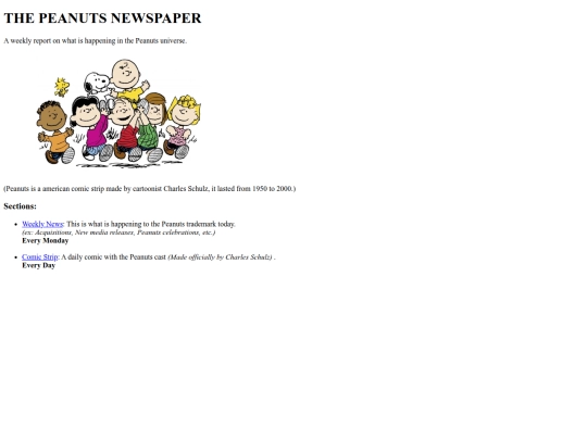MAINPAGE screenshot