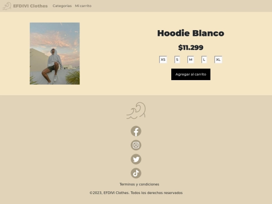 paginas/hoodie screenshot