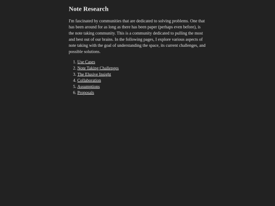 experiments/noter screenshot