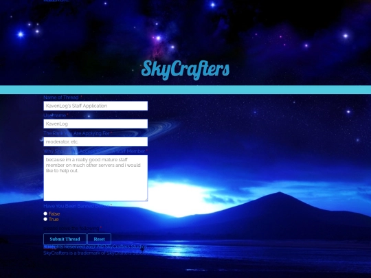 staffapplication screenshot