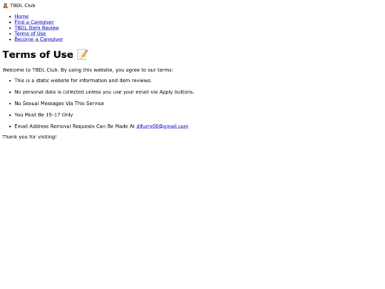 terms screenshot
