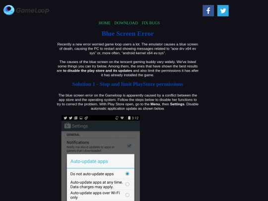 Bugs screenshot