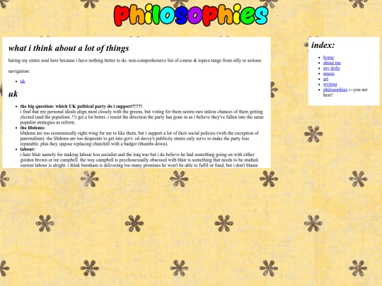 philosophies screenshot