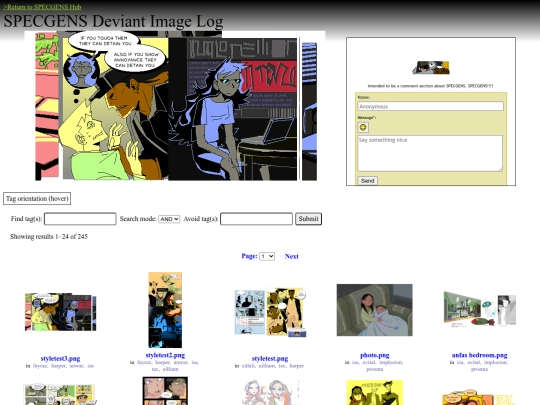 log screenshot