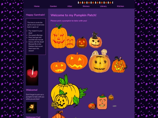 Special Pages/trick-or-treat screenshot