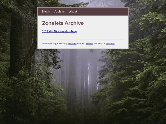 archive screenshot