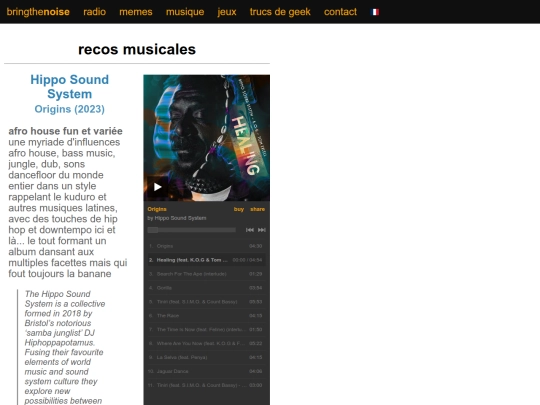 fr/music/recommendations screenshot
