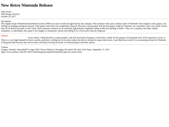 Report screenshot