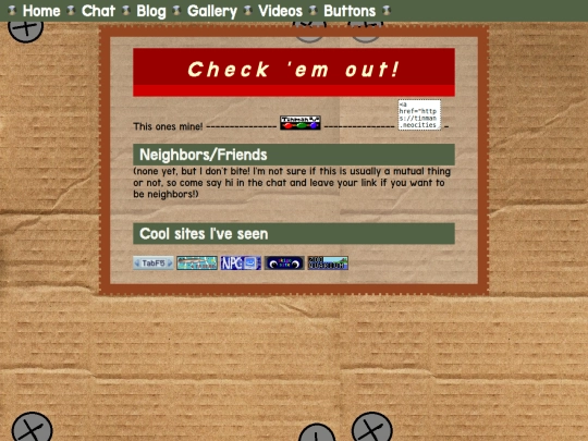 Links screenshot