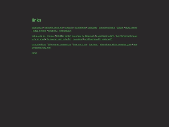 links screenshot