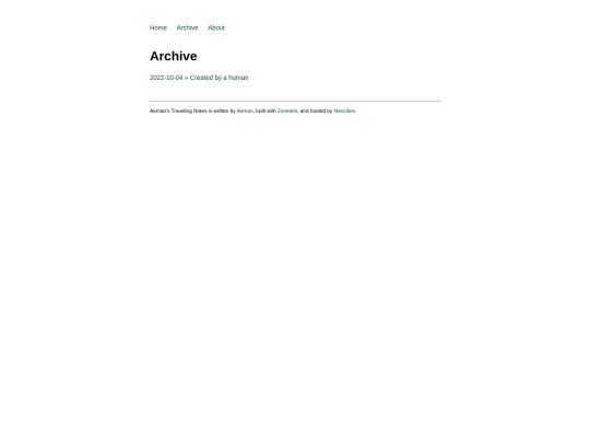 archive screenshot