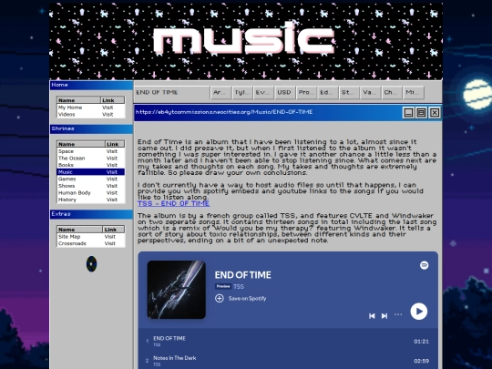 Music screenshot