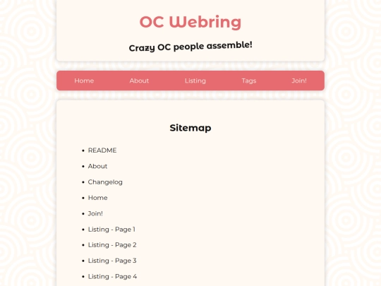 sitemap screenshot