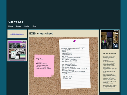 cheatsheet screenshot