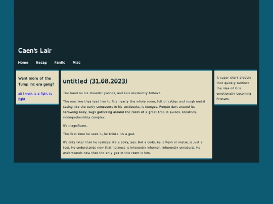 fic/prisoneshot screenshot