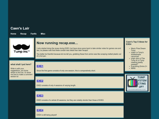 recap screenshot