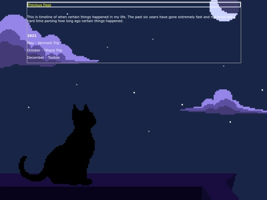 html/timeline screenshot